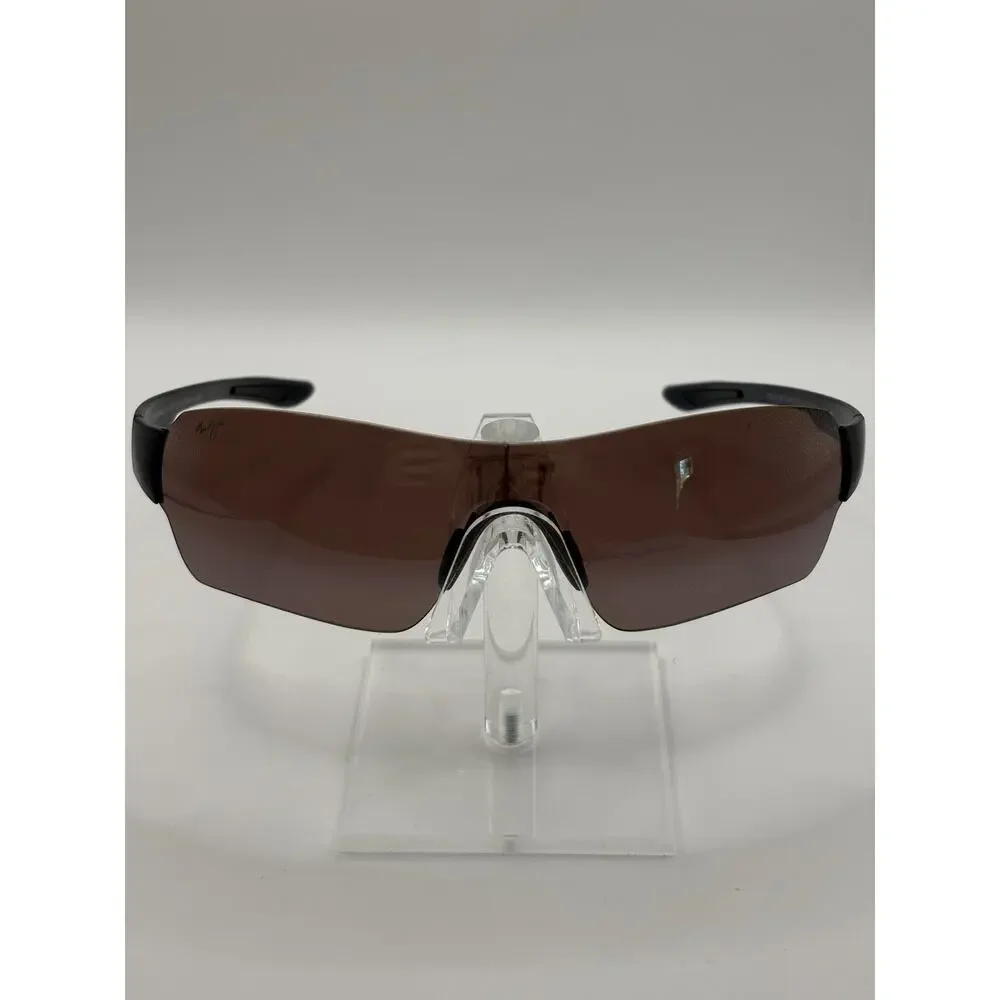 Maui Jim Night Dive MJ521-03M Brown Shield Sunglasses Made in Japan